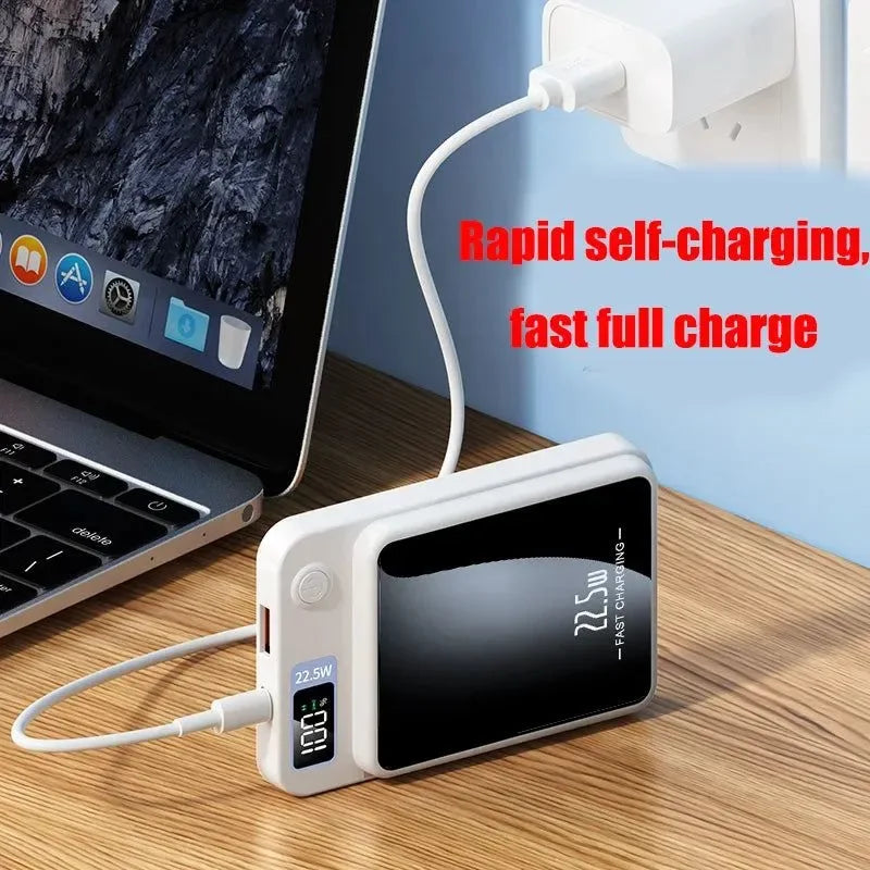Portable 100000mAh Wireless Power Bank Type C Mini Fast Charger - Trekker Essentials