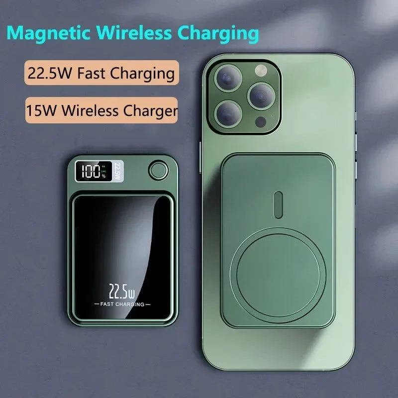 Portable 100000mAh Wireless Power Bank Type C Mini Fast Charger - Trekker Essentials