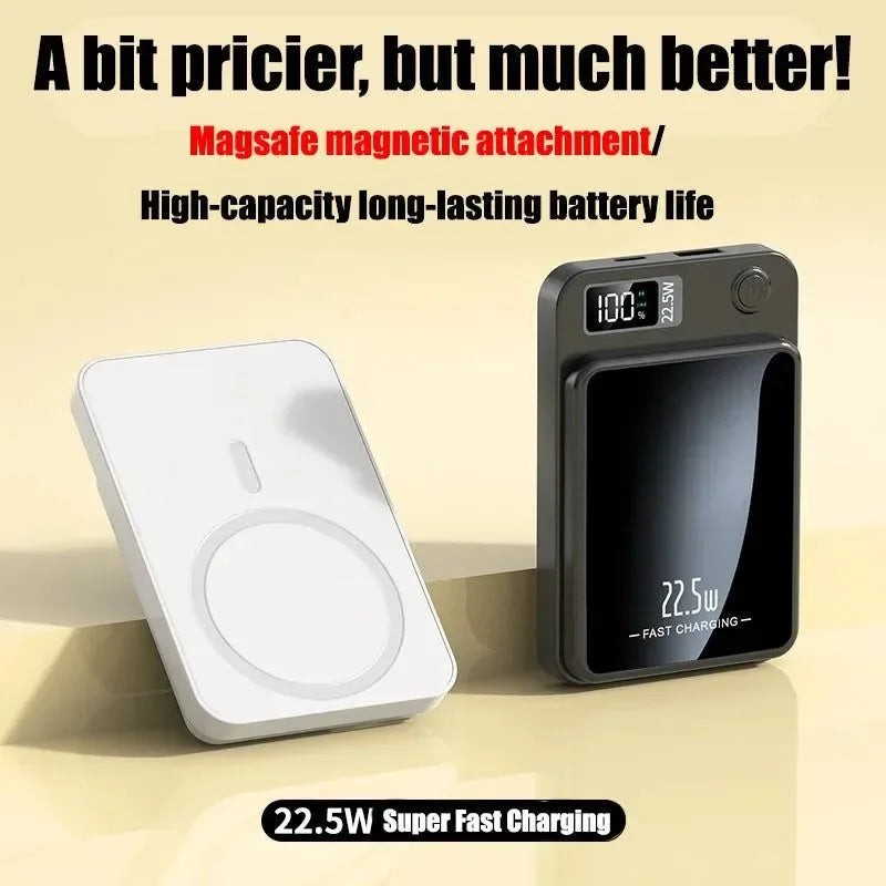 Portable 100000mAh Wireless Power Bank Type C Mini Fast Charger - Trekker Essentials