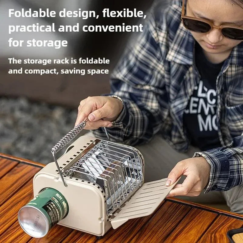 Portable 1200W Outdoor Gas Heater Stove – Smokeless Camping & Picnic Heater - Trekker Essentials