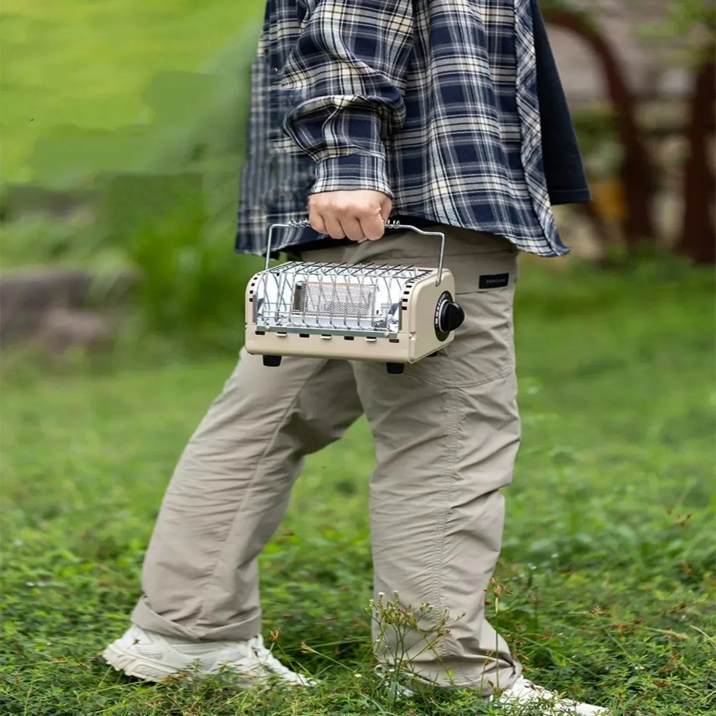 Portable 1200W Outdoor Gas Heater Stove – Smokeless Camping & Picnic Heater - Trekker Essentials