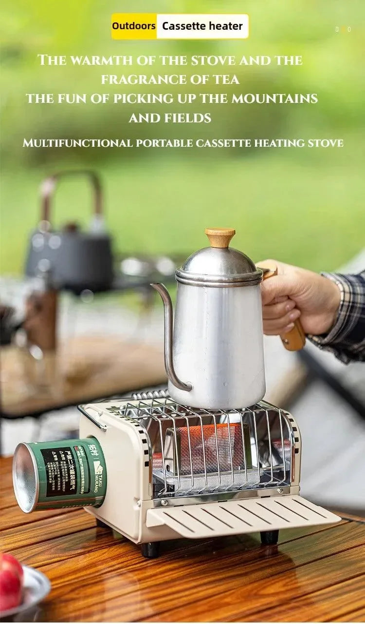 Portable 1200W Outdoor Gas Heater Stove – Smokeless Camping & Picnic Heater - Trekker Essentials