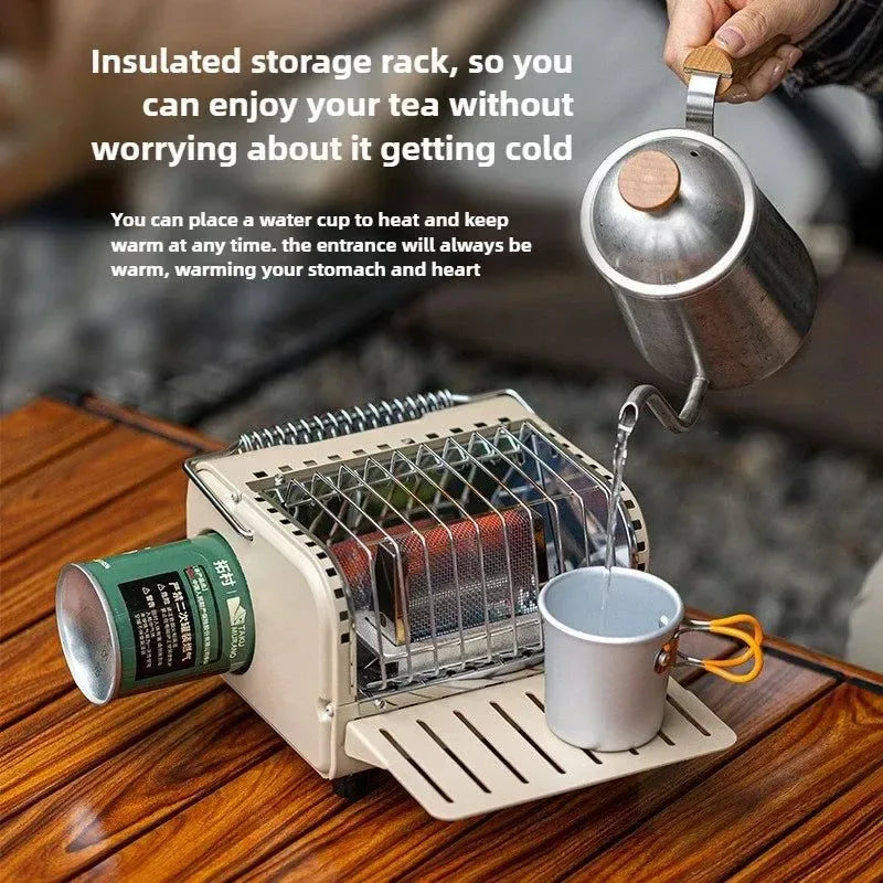 Portable 1200W Outdoor Gas Heater Stove – Smokeless Camping & Picnic Heater - Trekker Essentials