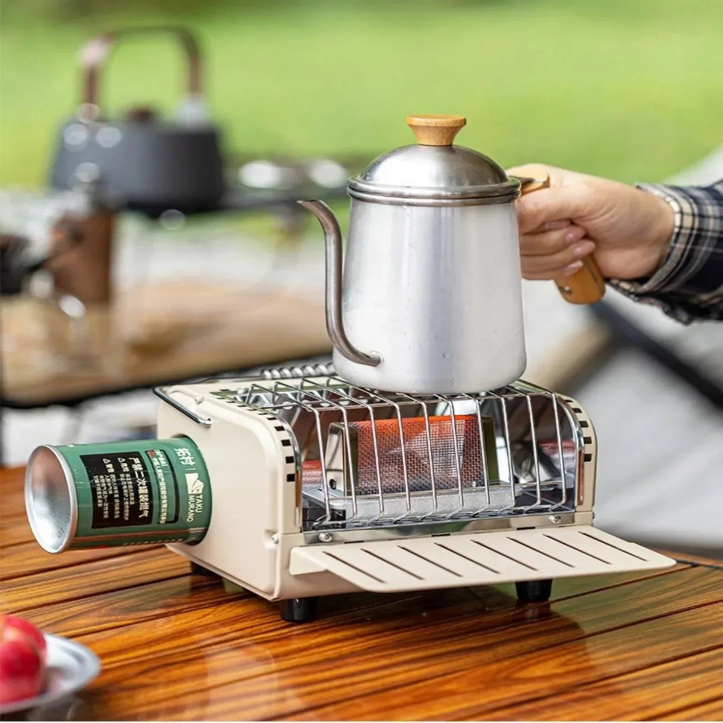 Portable 1200W Outdoor Gas Heater Stove – Smokeless Camping & Picnic Heater - Trekker Essentials