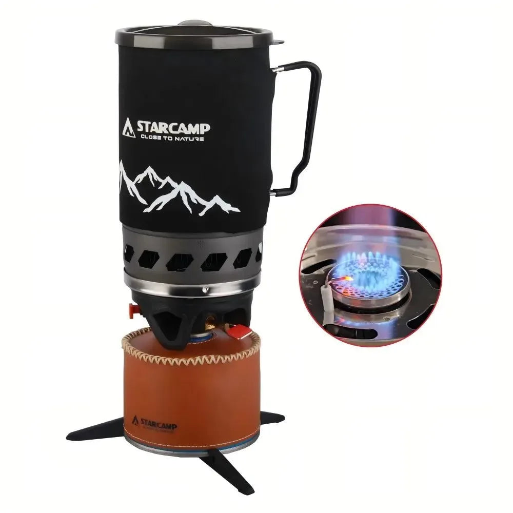 Portable 1400ml Fast-Boil Jet Cooker for Camping & Hiking - Trekker Essentials