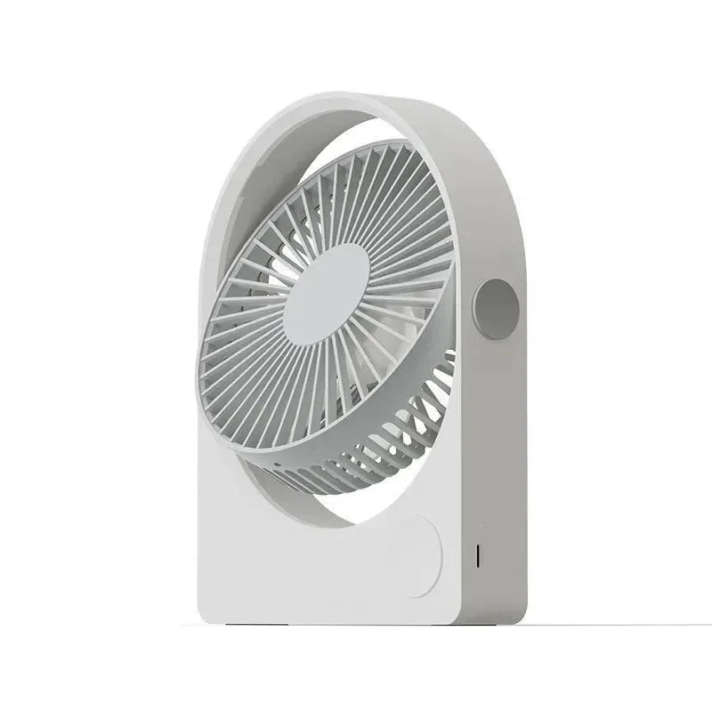 Portable 2000mAh Desktop Fan - Three-Speed, Quiet, Ideal for Office, Travel, Camping - Trekker Essentials