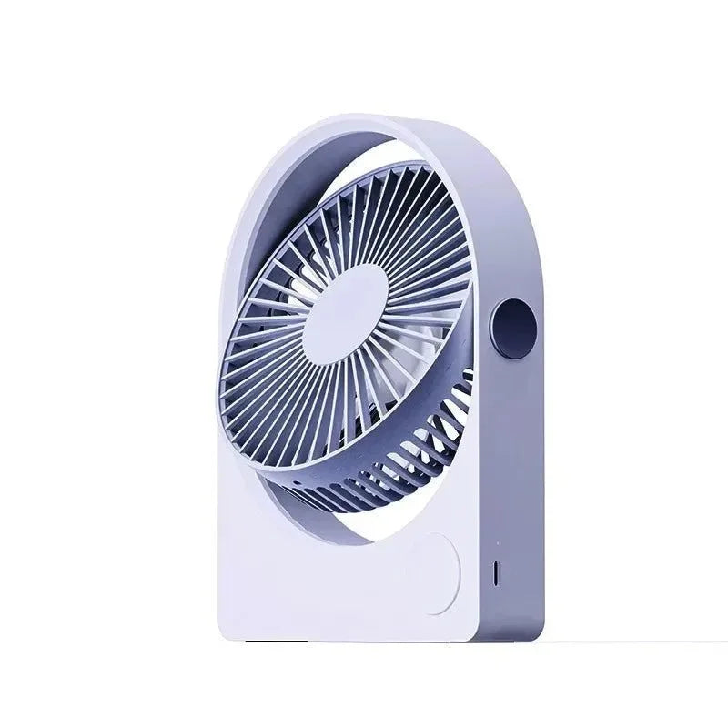Portable 2000mAh Desktop Fan - Three-Speed, Quiet, Ideal for Office, Travel, Camping - Trekker Essentials