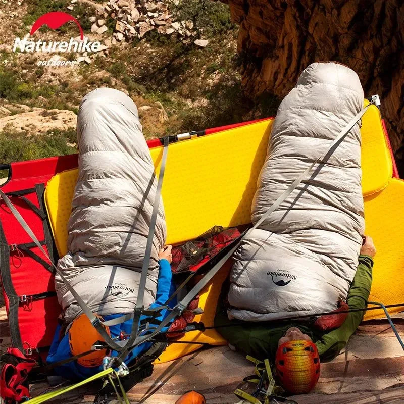 Portable 20D Mummy Outdoor Camping Sleeping Bag - New Winter Hiking Sleeping Bag, 650FP Ultralight Duck Down - Trekker Essentials