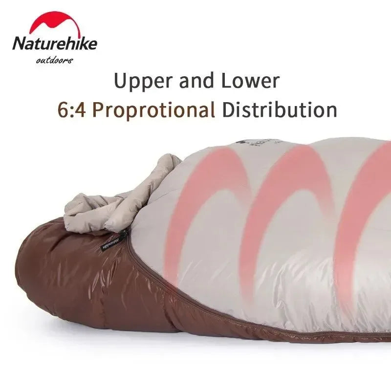 Portable 20D Mummy Outdoor Camping Sleeping Bag - New Winter Hiking Sleeping Bag, 650FP Ultralight Duck Down - Trekker Essentials