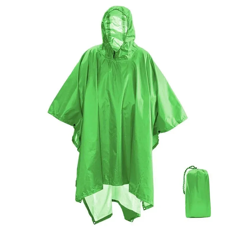 Portable 3-in-1 Multifunctional Raincoat Poncho Mat - Durable Rain Gear for Hiking and Camping - Trekker Essentials