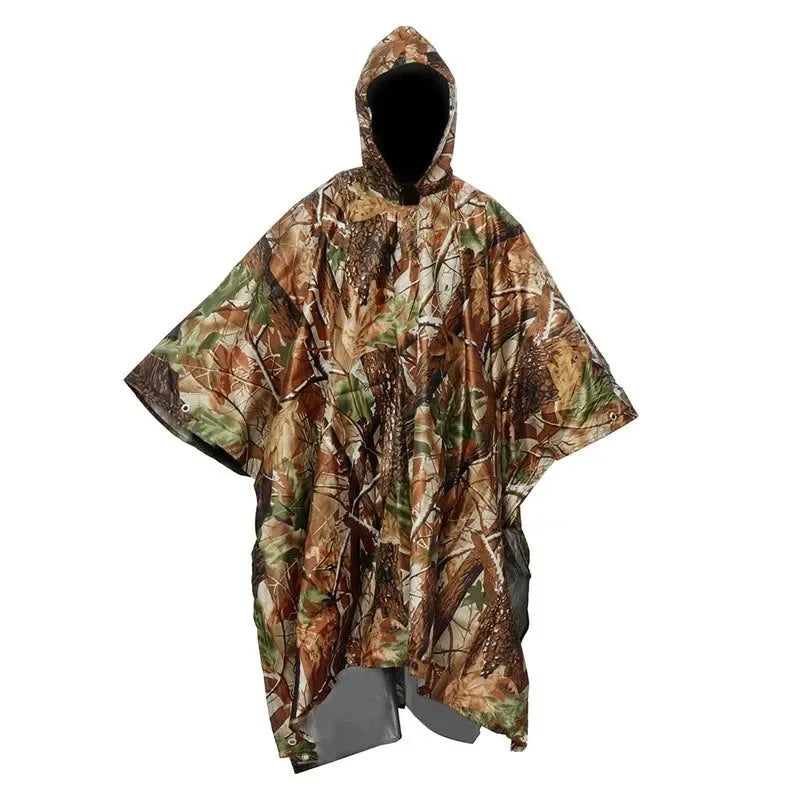 Portable 3-in-1 Multifunctional Raincoat Poncho Mat - Durable Rain Gear for Hiking and Camping - Trekker Essentials