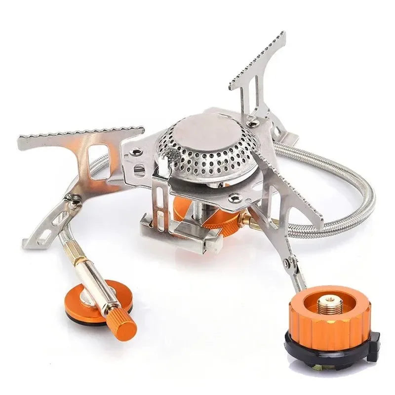 Portable 3500W Camping Gas Stove – Folding Outdoor Backpacking Burner with Ignition for Cooking, Hiking & Picnic - Trekker Essentials