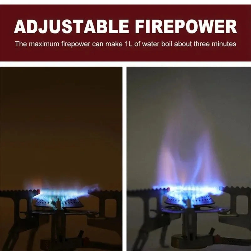 Portable 3500W Camping Gas Stove – Folding Outdoor Backpacking Burner with Ignition for Cooking, Hiking & Picnic - Trekker Essentials