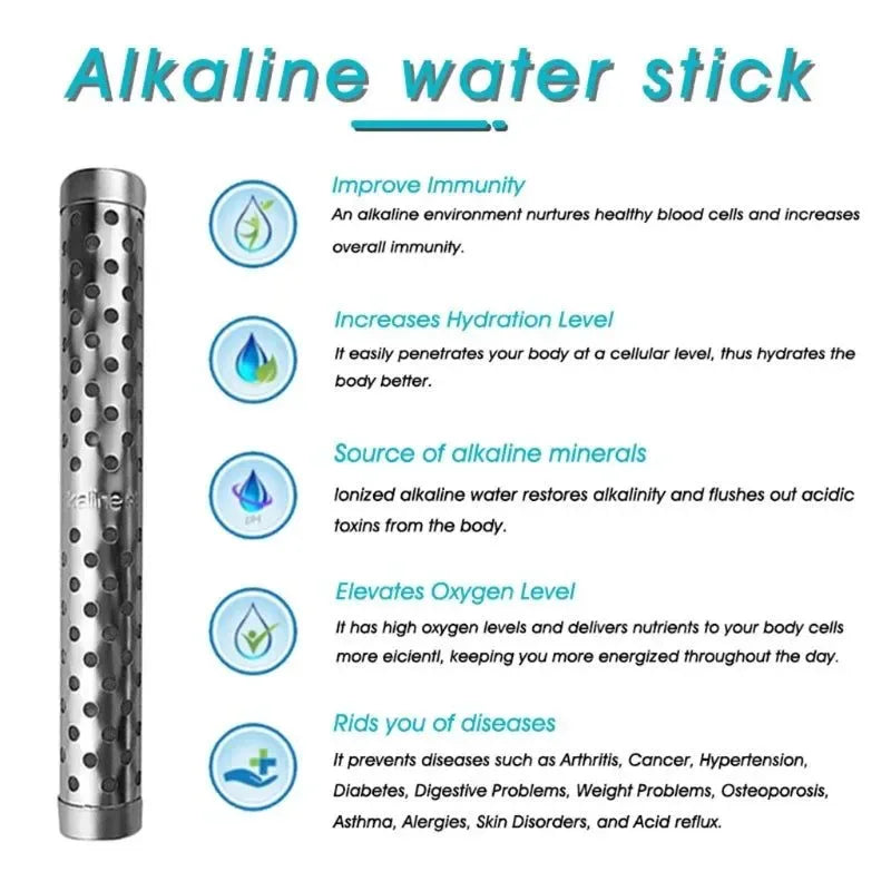Portable Alkaline pH Water Filter Sticks - Hydrogen Mineral Purifier - Trekker Essentials