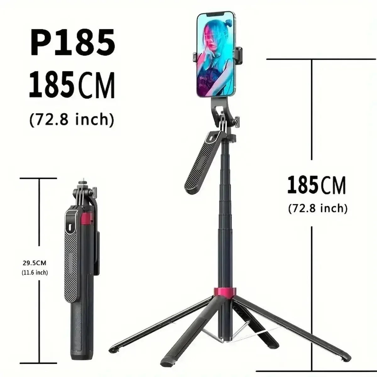 Portable Aluminum Camera Tripod – 360° Rotating Tripod with Wireless Remote for Photography, Video & Live Streaming - Trekker Essentials