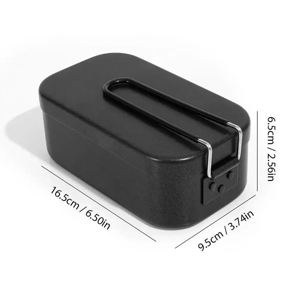 Portable Aluminum Lunchbox for Outdoor Cooking and Camping - Trekker Essentials