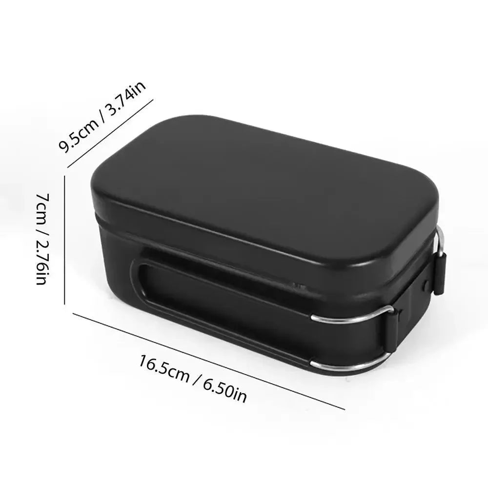 Portable Aluminum Lunchbox for Outdoor Cooking and Camping - Trekker Essentials