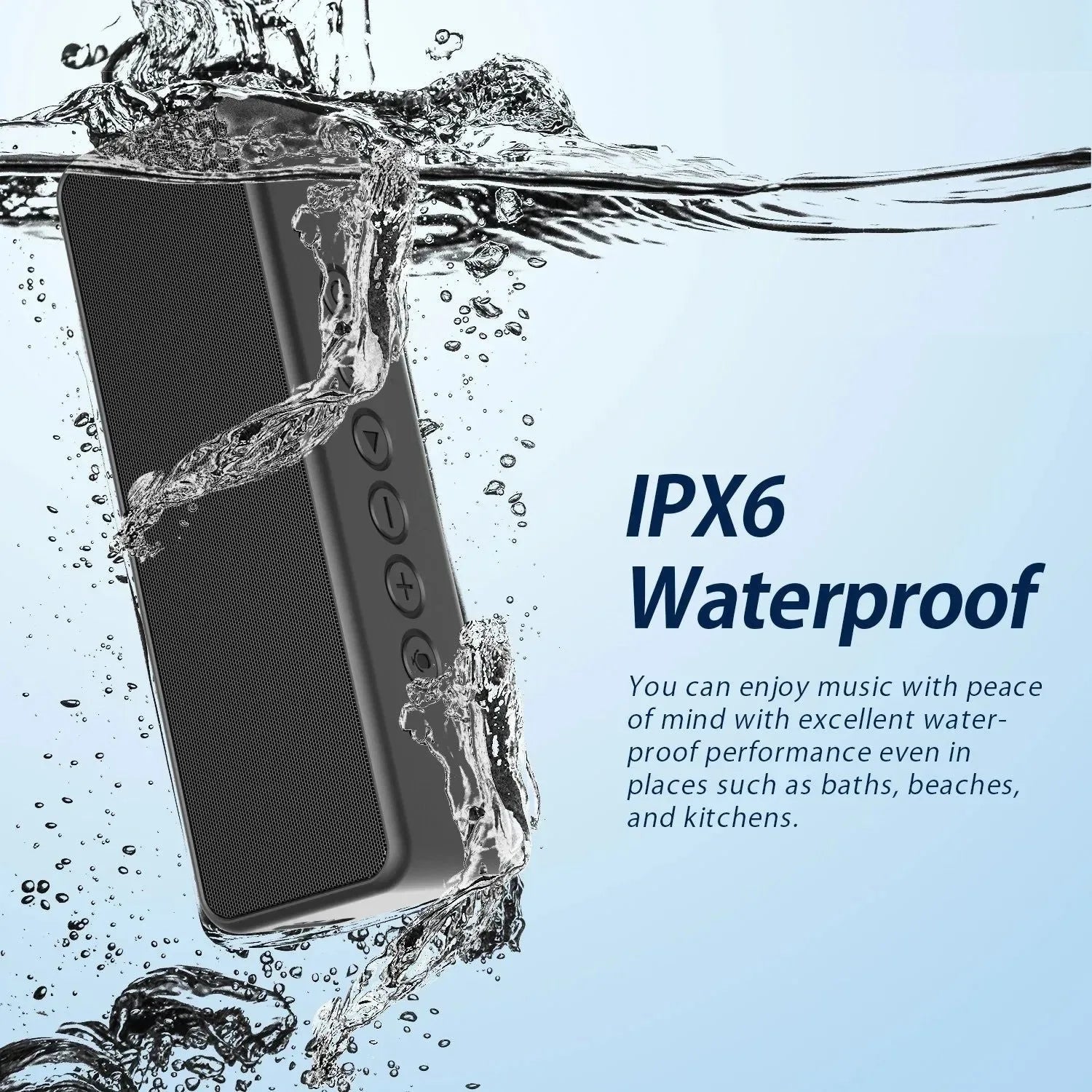 Portable Bluetooth Speaker 30W Wireless Enhanced Bass Built-in Mic IPX6 Waterproof for Camping - Trekker Essentials