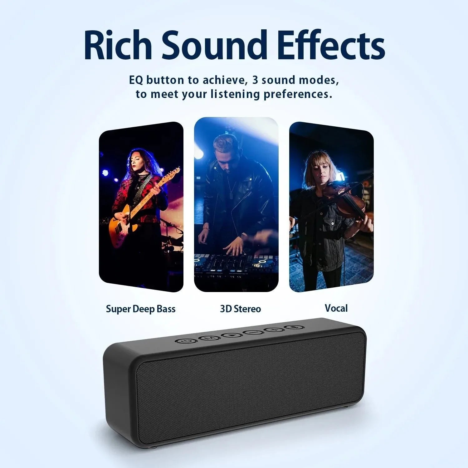 Portable Bluetooth Speaker 30W Wireless Enhanced Bass Built-in Mic IPX6 Waterproof for Camping - Trekker Essentials