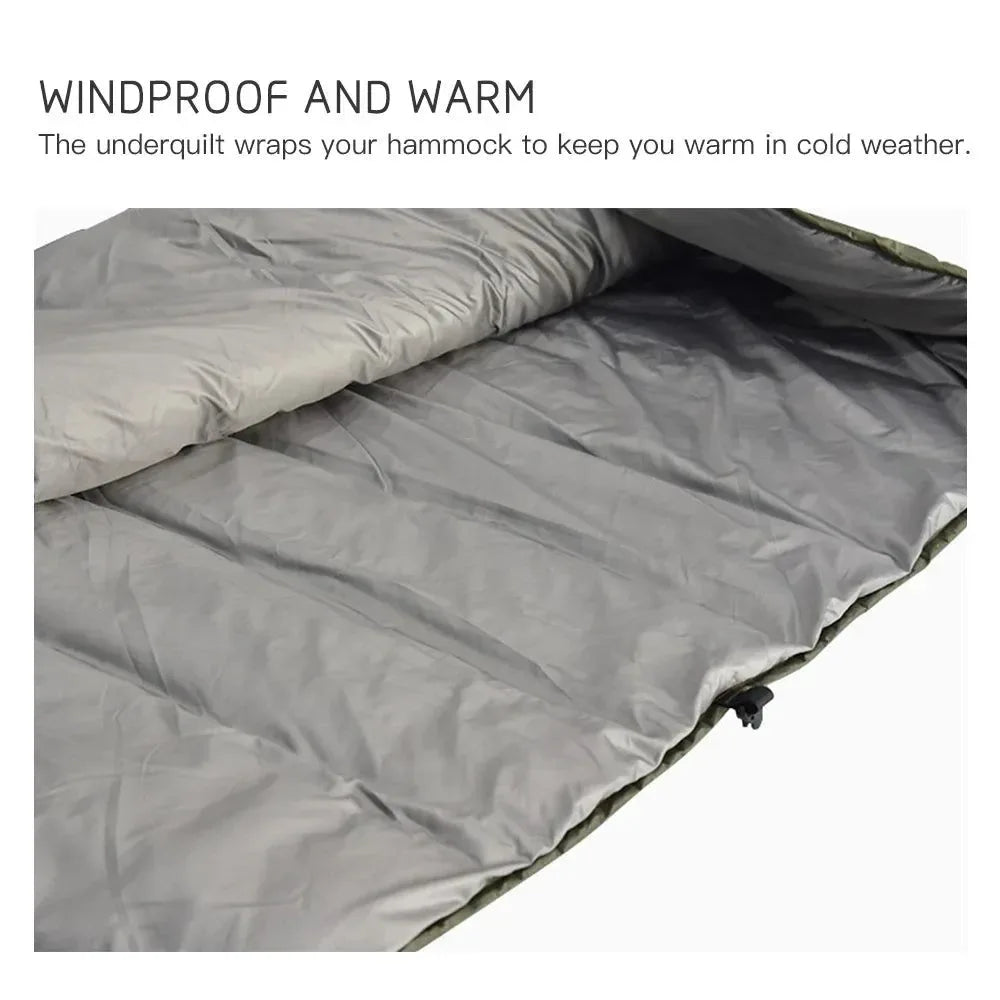 Portable Camping Cotton Hammock and Sleeping Bag - Multi functional for Outdoor Activities - Trekker Essentials