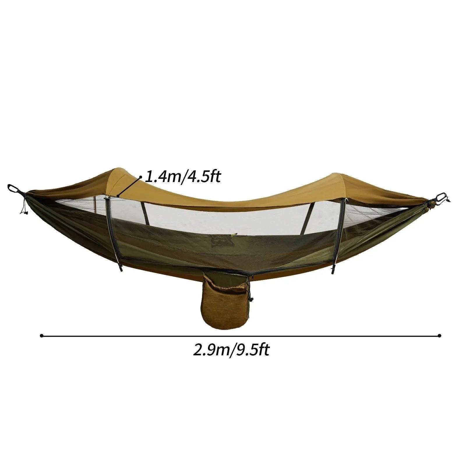 Portable Camping Hammock with Mosquito Net & Sun Protection - Lightweight Outdoor Hanging Bed - Trekker Essentials