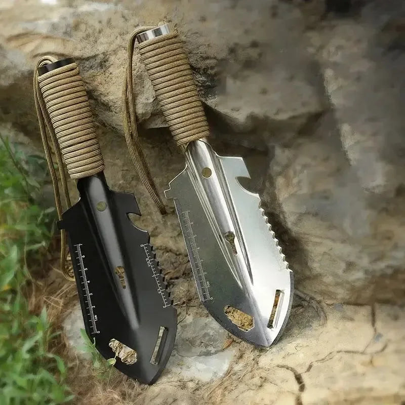 Portable Camping Hiking Traveling Picnic Shovel - Multifunctional Ordnance Shovel Survival Outdoor Equipment Garden Tool Shovel - Trekker Essentials