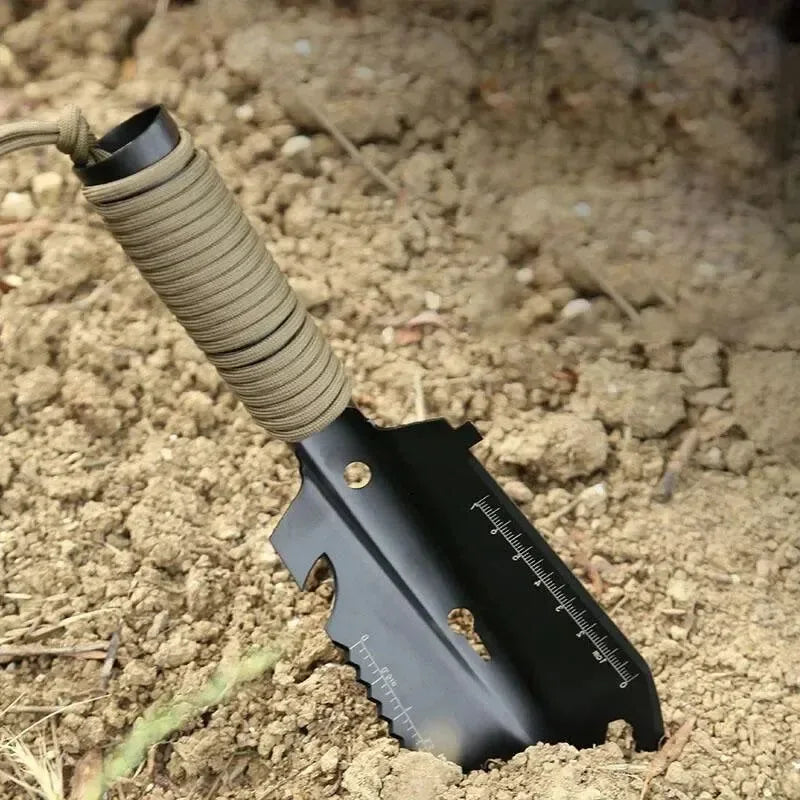 Portable Camping Hiking Traveling Picnic Shovel - Multifunctional Ordnance Shovel Survival Outdoor Equipment Garden Tool Shovel - Trekker Essentials