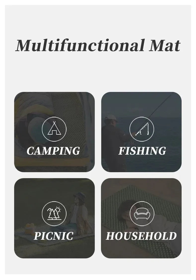 Portable Camping Mat – Waterproof Foam Sleeping Pad for Trekking, Picnic & Travel – Moistureproof & Lightweight - Trekker Essentials
