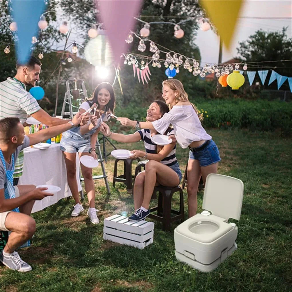Portable Camping Toilet – Compact Flush Toilet for Travel, Boating & Outdoor Use - Trekker Essentials