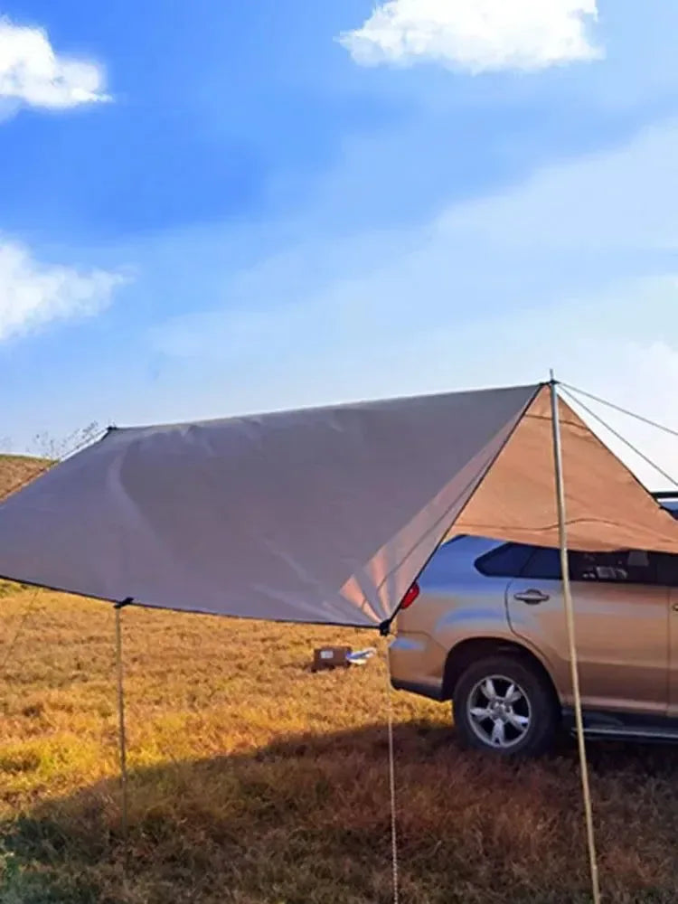Portable Car Side Awning – Instant Sun/Rain Shelter – 300x200cm UV-Proof Canopy for Camping & Picnics - Trekker Essentials
