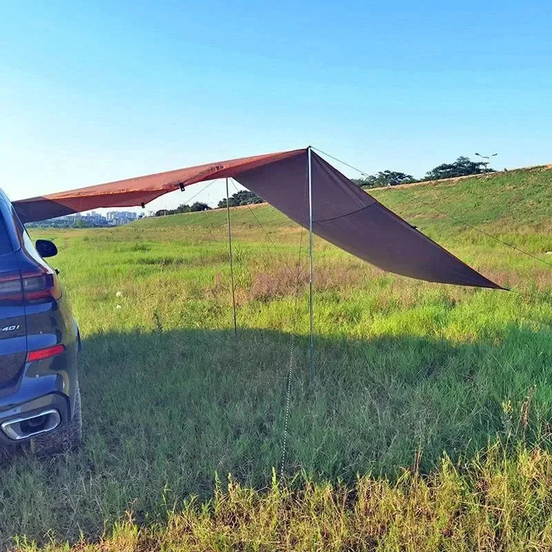 Portable Car Side Awning – Instant Sun/Rain Shelter – 300x200cm UV-Proof Canopy for Camping & Picnics - Trekker Essentials