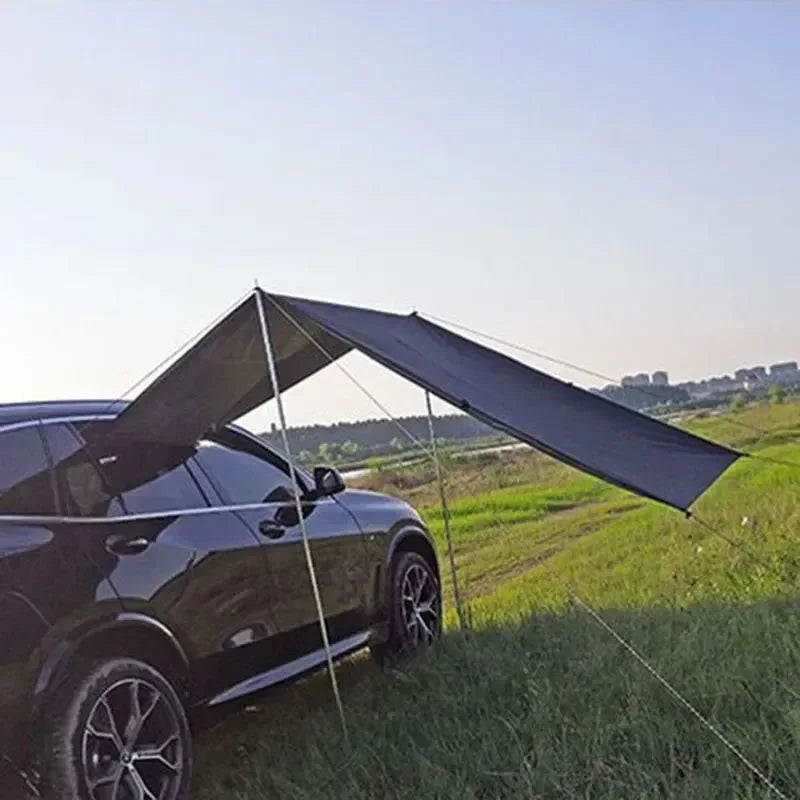 Portable Car Side Awning – Instant Sun/Rain Shelter – 300x200cm UV-Proof Canopy for Camping & Picnics - Trekker Essentials