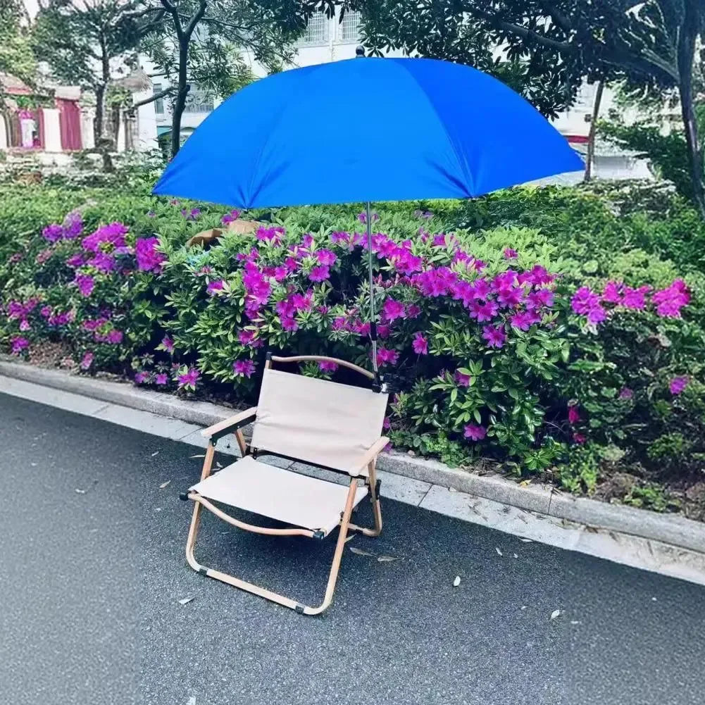 Portable Chair Umbrella with Clamp – UV Protection Waterproof Parasol for Outdoor Camping, Fishing, Patio, and Beach - Trekker Essentials