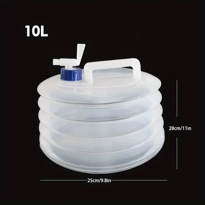 Portable Collapsible Water Storage Bucket: Versatile Outdoor Emergency Solution - Trekker Essentials