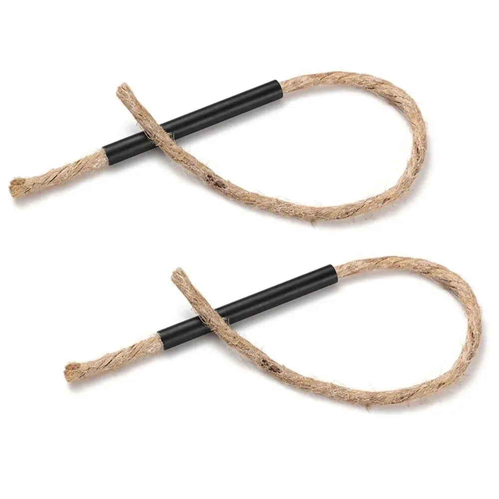 Portable Cord Fire Starter - Camping Barbecue Fire Lighter Igniter Rope - Beeswax Hemp Rope Fire Tools - Outdoor Survival Equipment - Trekker Essentials