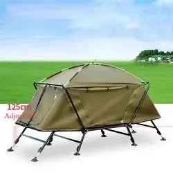 Portable Cot Tent with Bed, Off Ground, Outdoor Camping, Fishing Tents, 1 Person, Foldable, Adjustable Height - Trekker Essentials