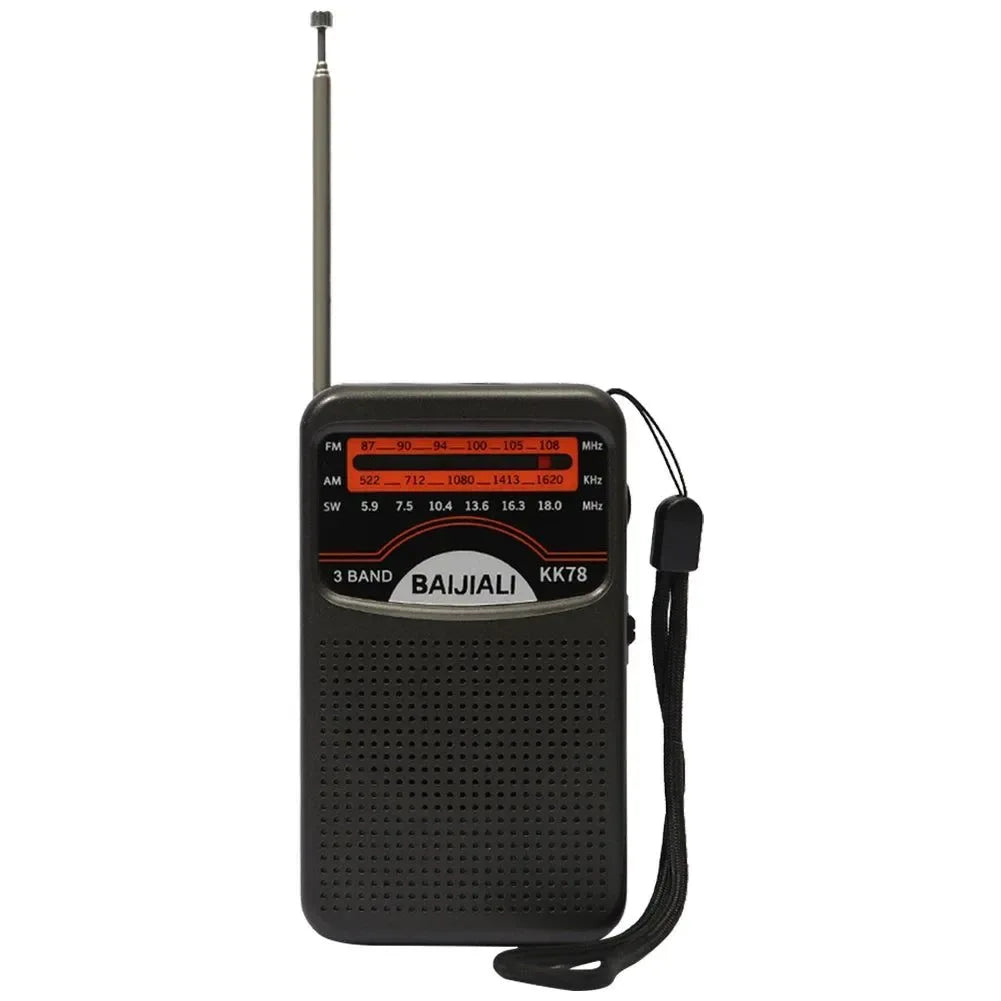 Portable Dual Band Digital Radio - SW/AM/FM with Built-In Speaker and Telescopic Antenna for Indoor and Outdoor Emergency Use - Trekker Essentials