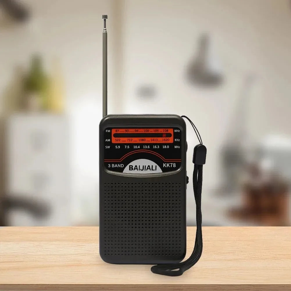 Portable Dual Band Digital Radio - SW/AM/FM with Built-In Speaker and Telescopic Antenna for Indoor and Outdoor Emergency Use - Trekker Essentials