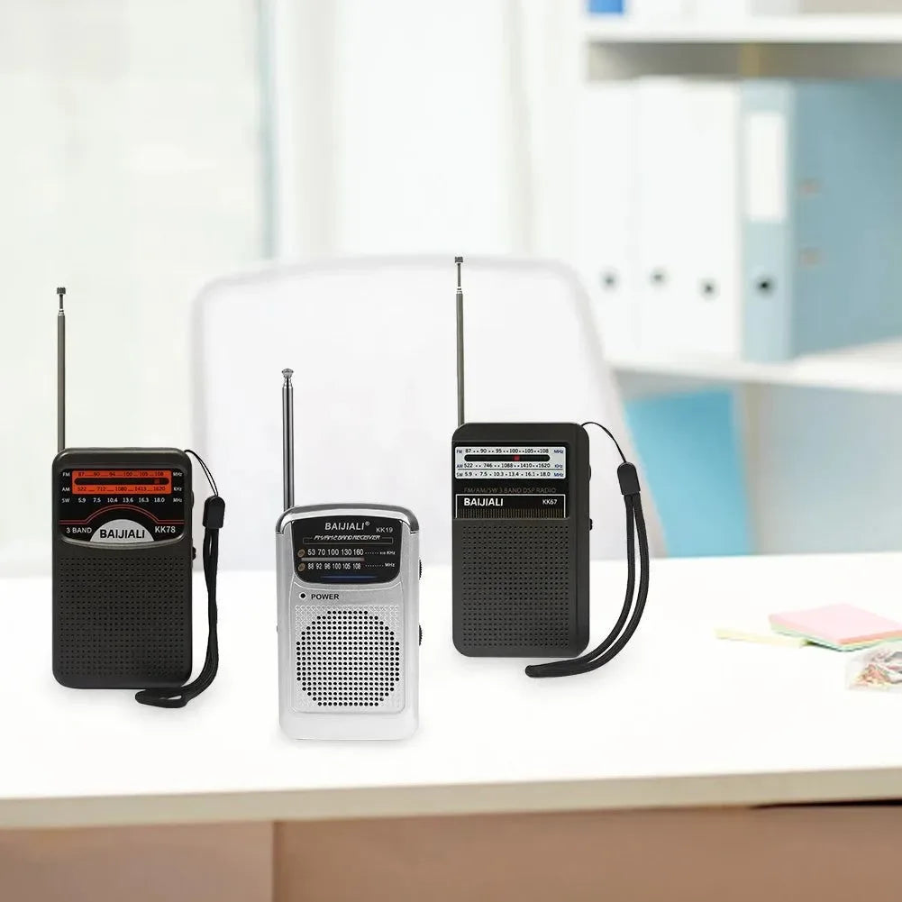 Portable Dual Band Digital Radio - SW/AM/FM with Built-In Speaker and Telescopic Antenna for Indoor and Outdoor Emergency Use - Trekker Essentials