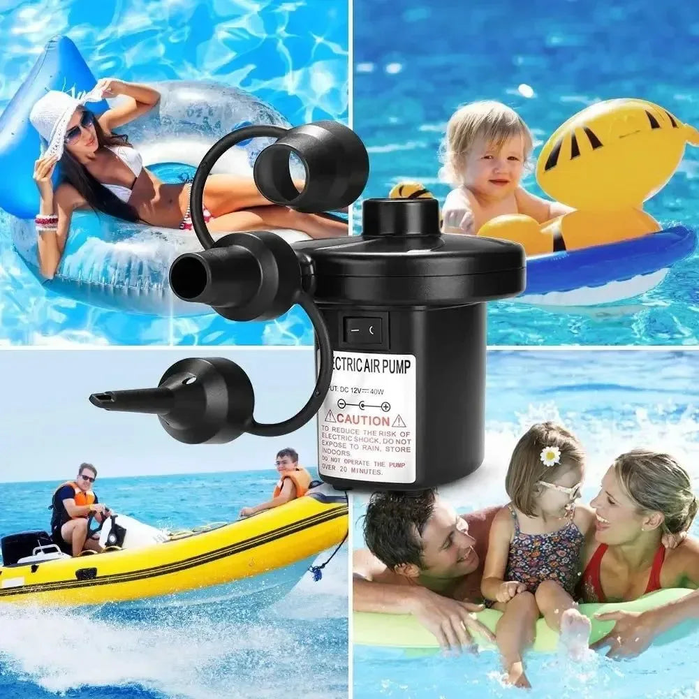 Portable Electric Air Pump for Inflatable Mattresses, Pools, and Toys – Fast Fill & Compact Design - Trekker Essentials