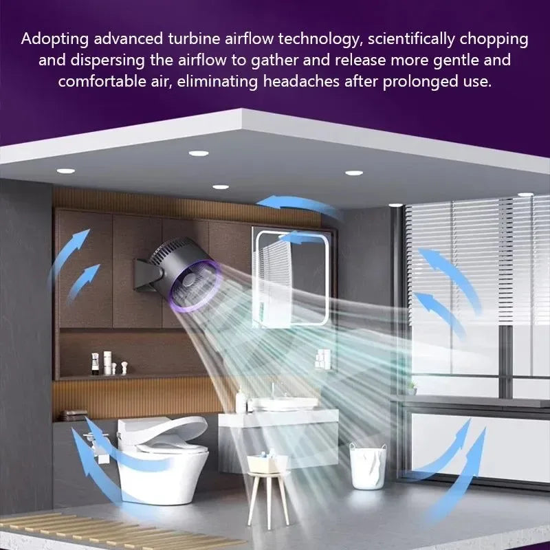 Portable Electric Fan – Wireless Air Circulator for Home & Outdoor Use - Trekker Essentials