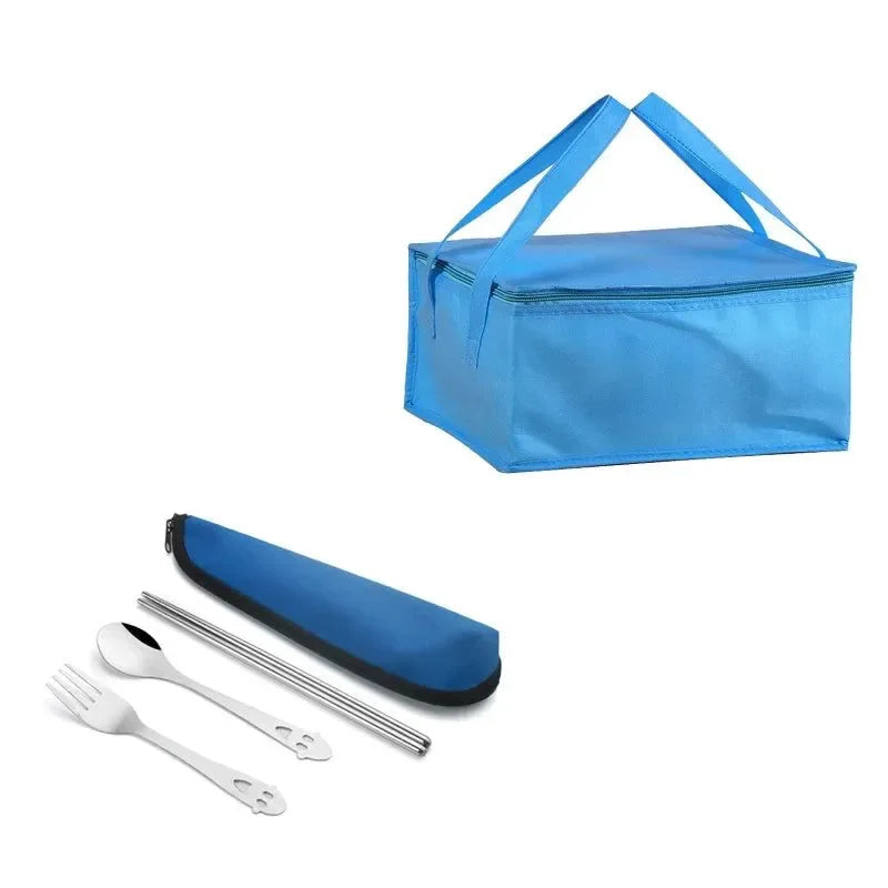 Portable Electric Lunch Box with Food Warmer – 12V/24V/110V/220V for Home, Office, Travel & Car - Trekker Essentials
