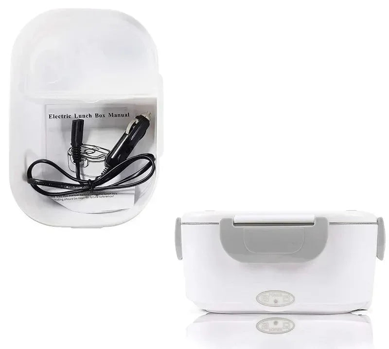 Portable Electric Lunch Box with Food Warmer – 12V/24V/110V/220V for Home, Office, Travel & Car - Trekker Essentials