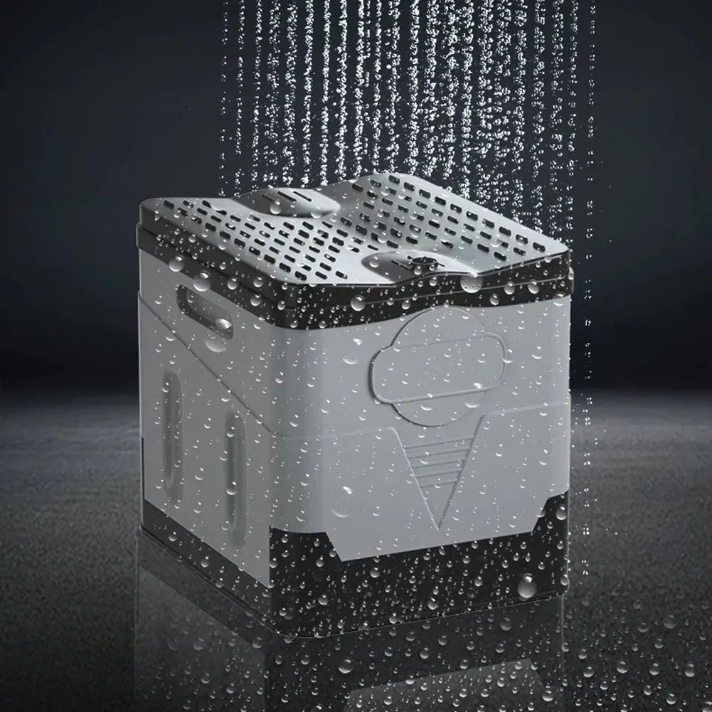 Portable Folding Car Toilet Bucket - Strong Bearing Capacity Trash Can for Tour, Emergency, Self-driving Travel, Outdoor Camping - Trekker Essentials