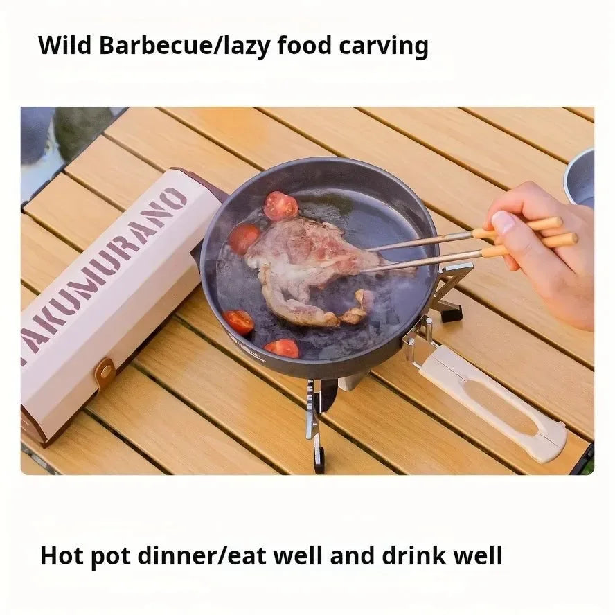 Portable Folding Cassette Gas Stove – Compact Outdoor Cooker for Camping & Hiking - Trekker Essentials