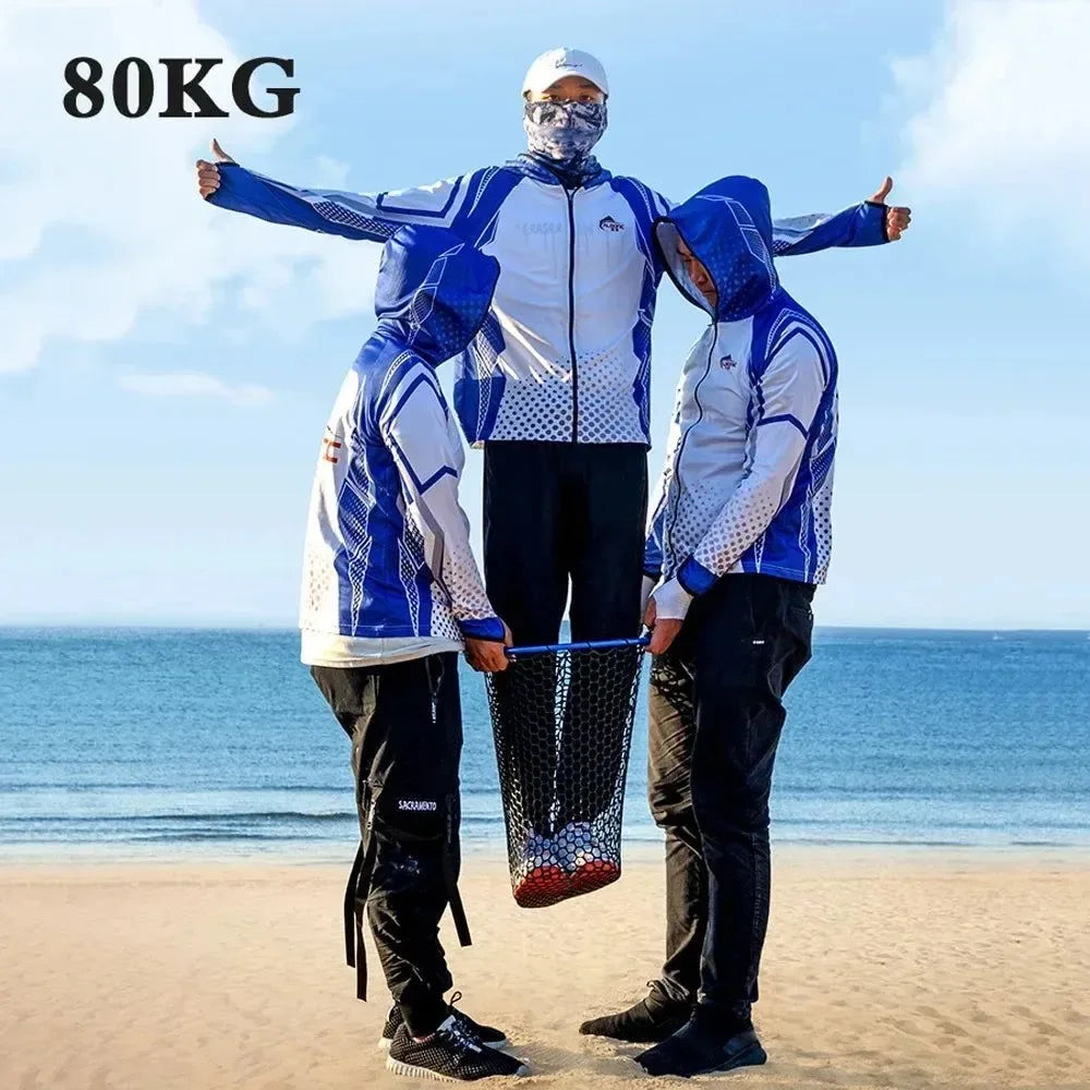 Portable Folding Hand Net for Fishing - Lightweight Dip Net for Lure and Big Fish - Trekker Essentials