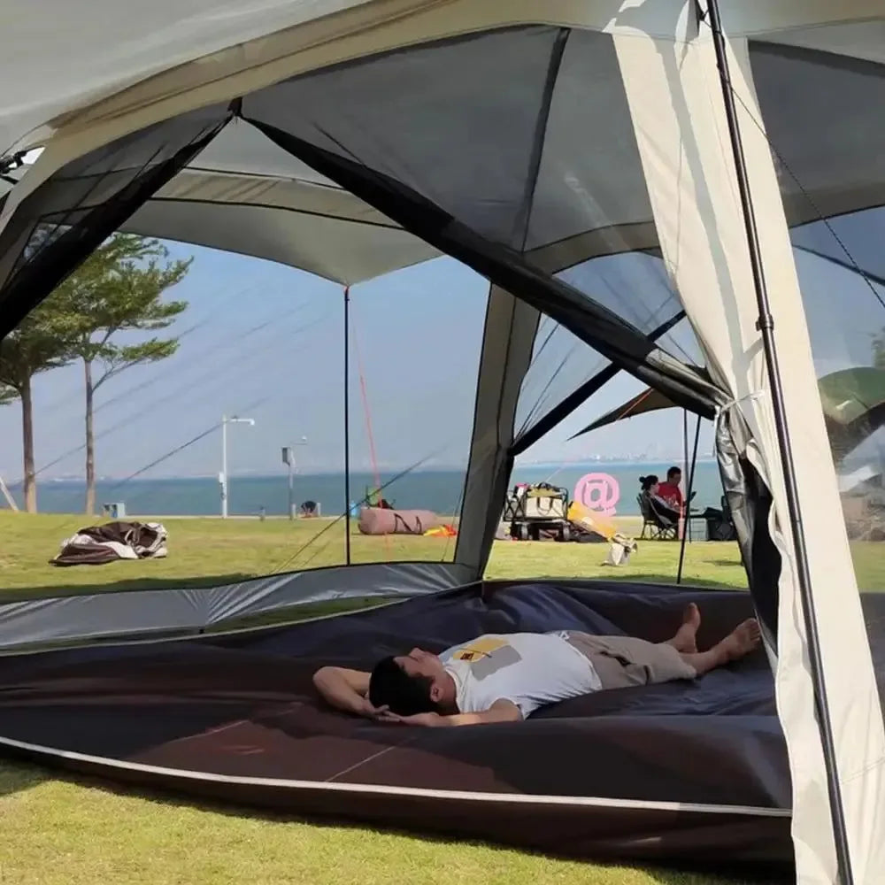 Portable Folding Mosquito Mesh Tent with Sunshade Canopy for Camping & Outdoor Adventures - Trekker Essentials