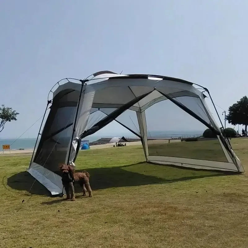 Portable Folding Mosquito Mesh Tent with Sunshade Canopy for Camping & Outdoor Adventures - Trekker Essentials