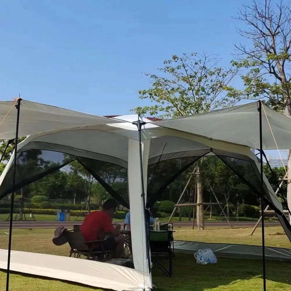Portable Folding Mosquito Mesh Tent with Sunshade Canopy for Camping & Outdoor Adventures - Trekker Essentials