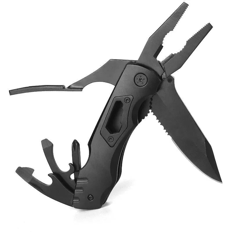 Portable Folding Multi-Purpose Mini Pliers - Combination Knife and Wire Cutter for Outdoor Emergency and EDC - Trekker Essentials